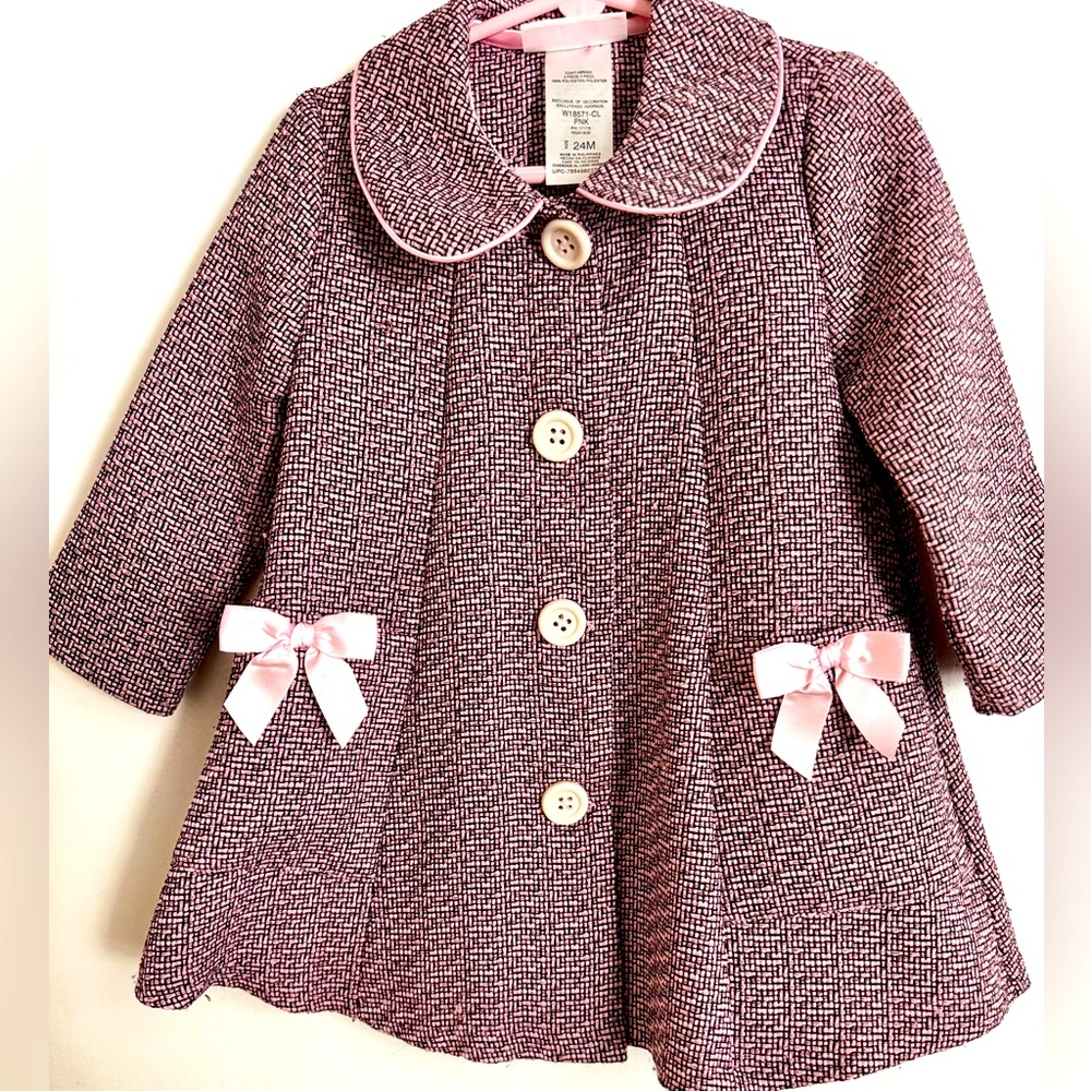 Bonnie Baby Girls Pink Plaid Petticoat Girl 24m
